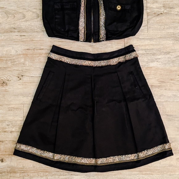 BCBG MaxAzaria Eclectic Chic Business Casual Statement Top Luxury Brand in Vogue - Picture 7 of 8